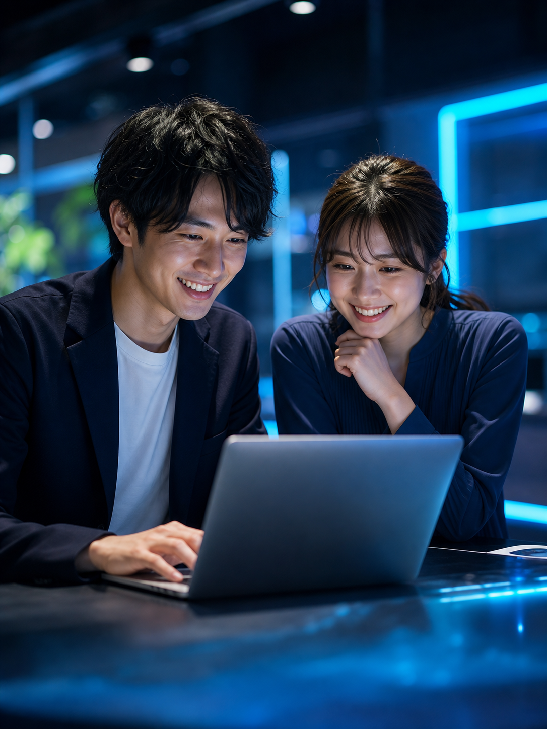 自宅でオンライン学習する受講生